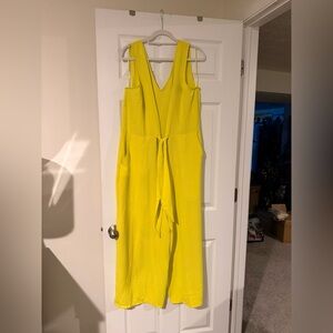 MSK Vibrant Yellow Zippered Jumpsuit